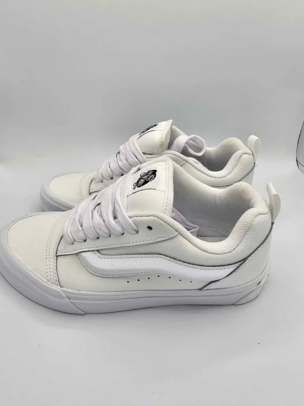 Vans White Knu Skool Shoes